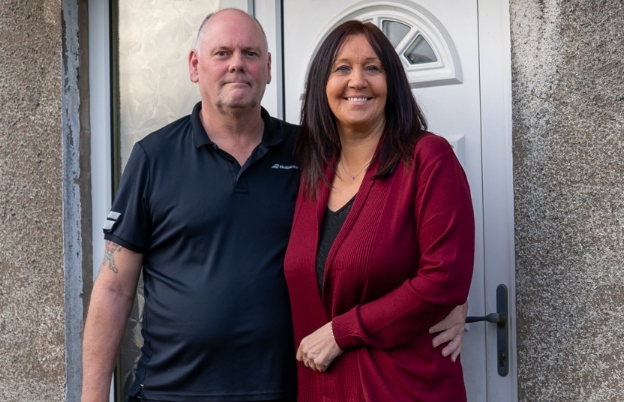 Nigel Blacklock, pictured with his wife Lyndsey