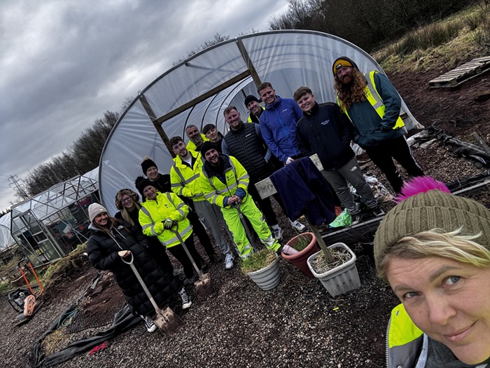 NG Bailey volunteers assist charity with storm damage