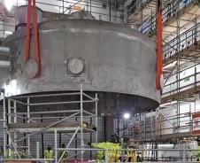 Bulk storage tank being assembled on SCP